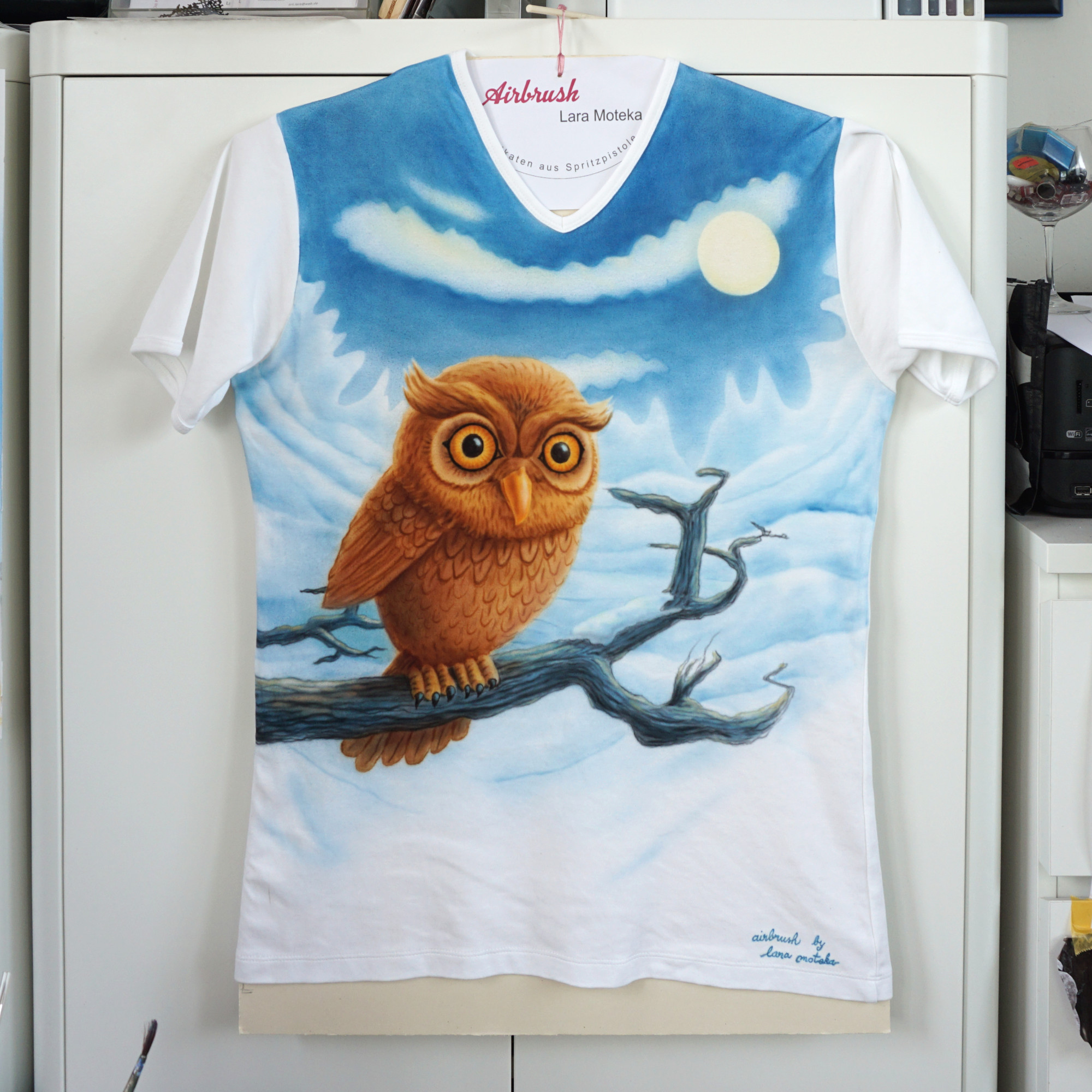 eule-airbrush_t_shirt